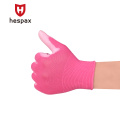 Hespax Factory por atacado Nylon Pu Stretch Electronic Luvas